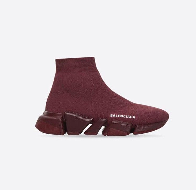 o1s1rm0423 Speed 2.0 Sneakers in Recycled Knit in Burgundy