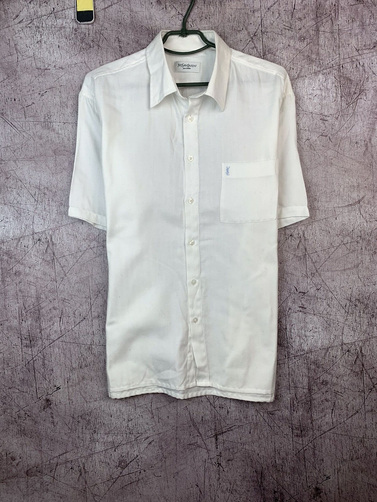 Yves Saint Laurent Yves Saint Laurent YSL Short Sleeve Shirt Size US XL / EU 56 / 4 - 1 Thumbnail