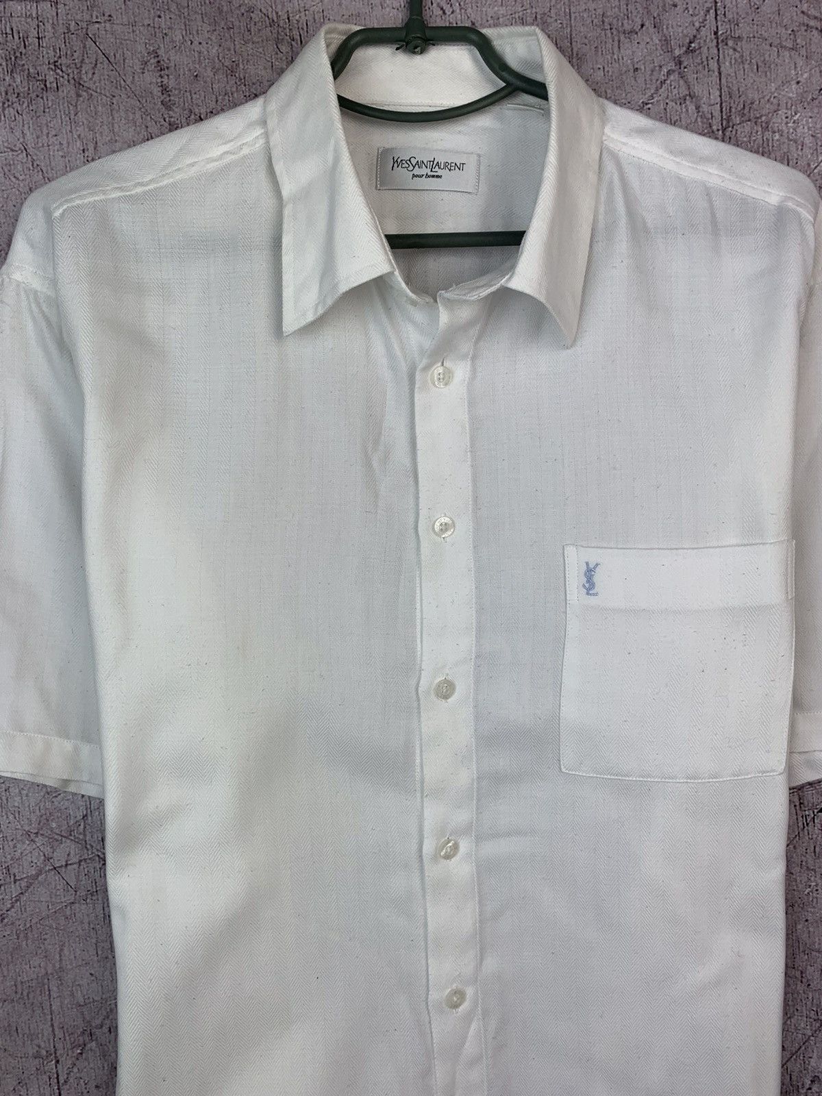 Yves Saint Laurent Yves Saint Laurent YSL Short Sleeve Shirt Size US XL / EU 56 / 4 - 2 Thumbnail