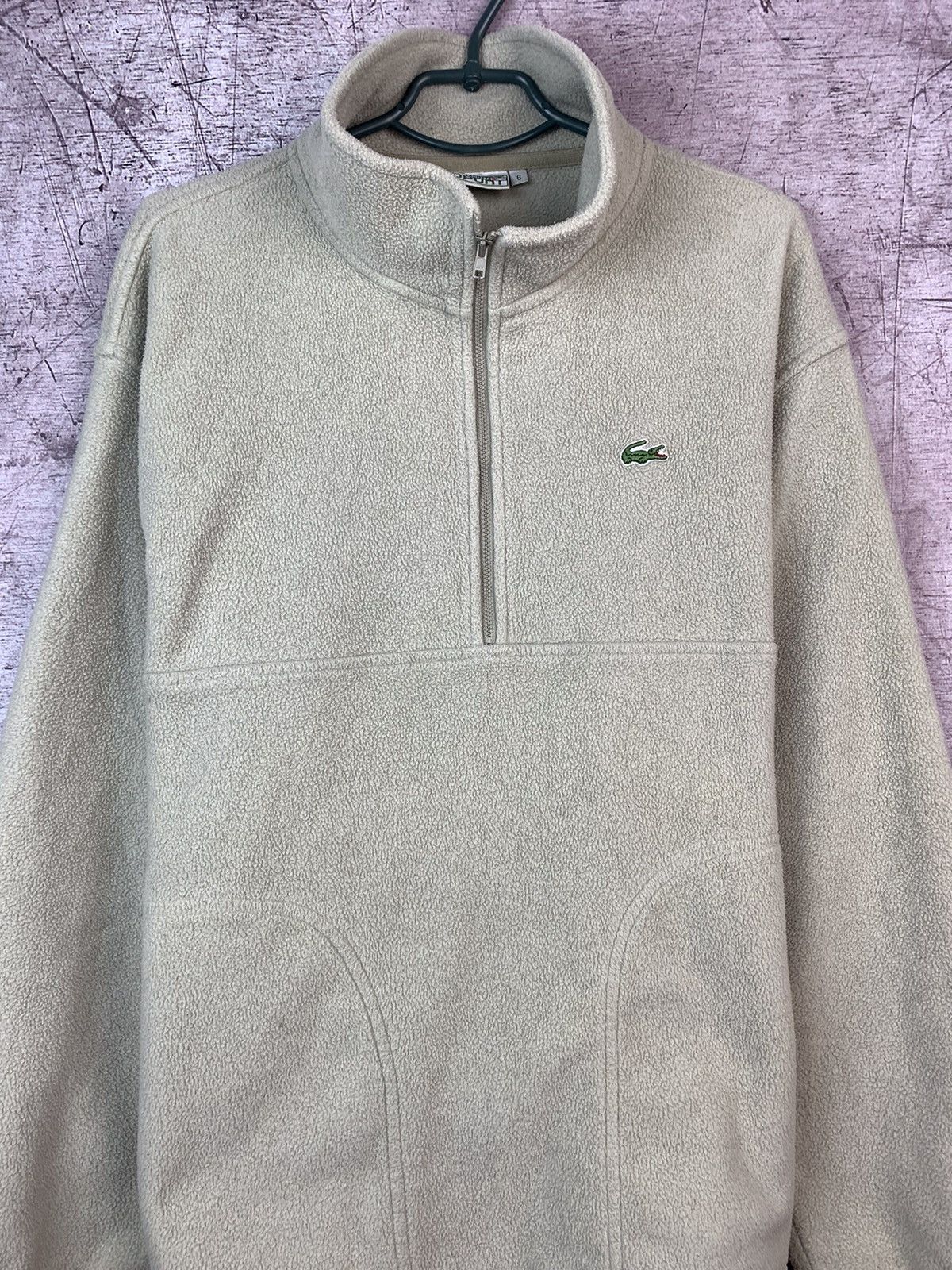 Lacoste Vintage Lacoste Fleece Jacket Size US XL / EU 56 / 4 - 2 Thumbnail