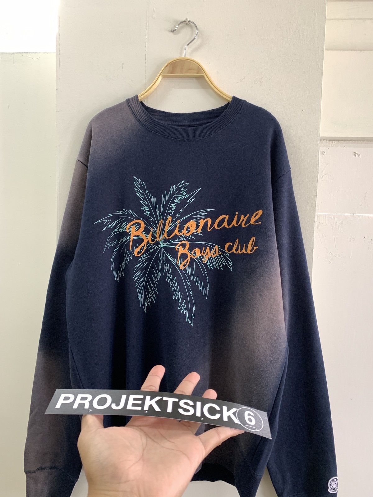Billionaire Boys Club Billionaire Boys Club Bleached Topia Crewneck Size US L / EU 52-54 / 3 - 7 Thumbnail