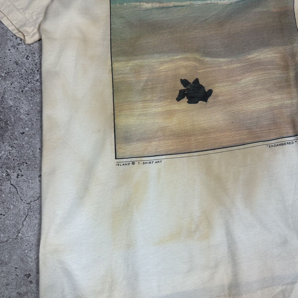 Vintage Vintage 90s Turtle Island Art Endangered graphic tee tie dye Size US M / EU 48-50 / 2 - 4 Thumbnail