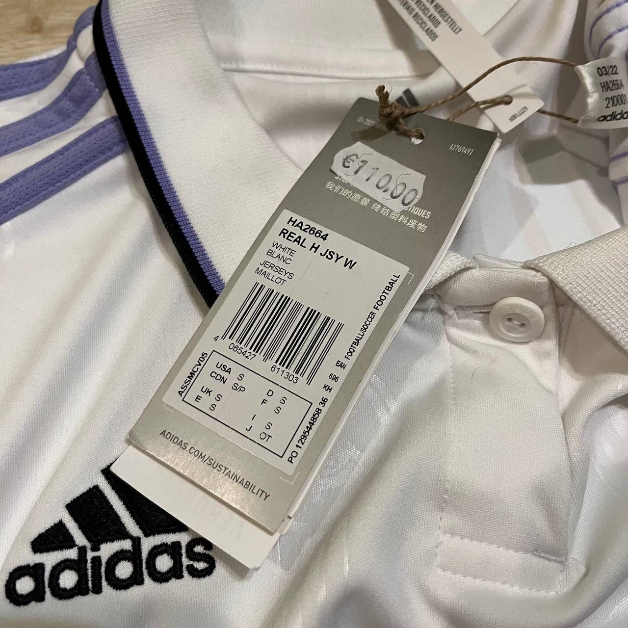 Adidas NWT REAL MADRID ADIDAS 2022/2023 FOOTBALL WOMENS HOME JERSEY Size S / US 4 / IT 40 - 5 Thumbnail