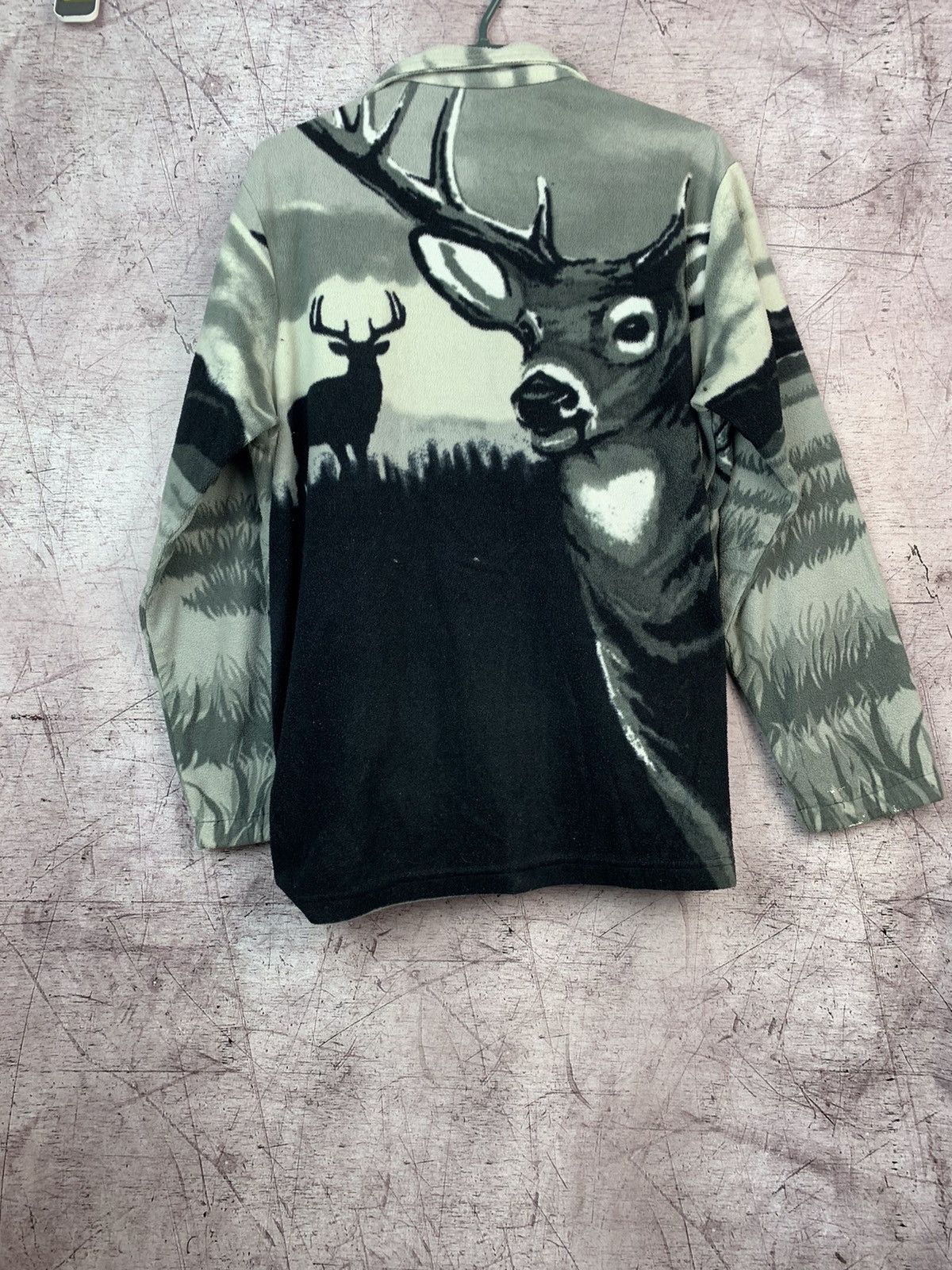 Vintage Vintage Animal Deer Printed Fleece Jacket Size US M / EU 48-50 / 2 - 4 Thumbnail