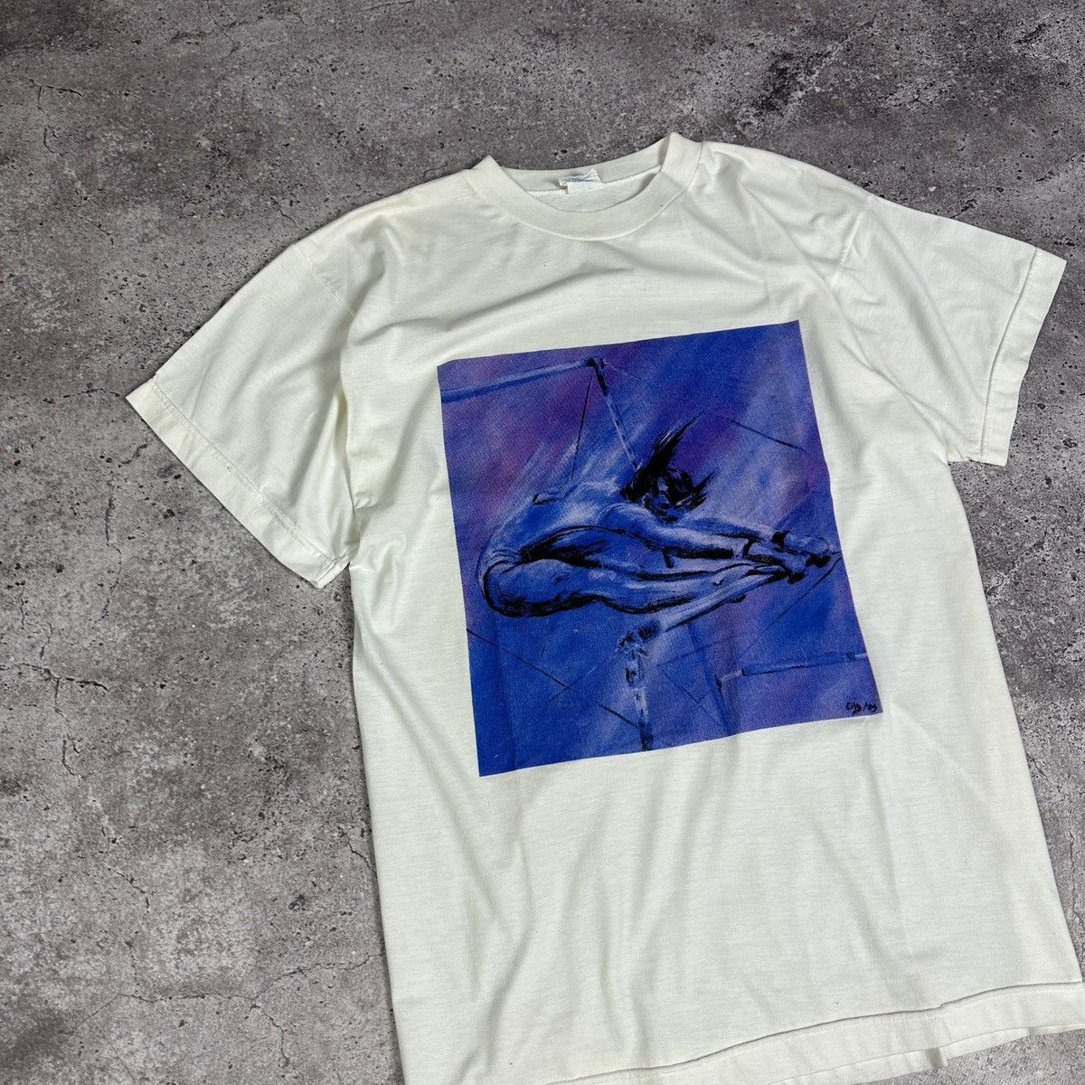 Vintage Vintage 90s rare Gymnastic Gymnast graphic art tee single Size US XL / EU 56 / 4 - 3 Thumbnail
