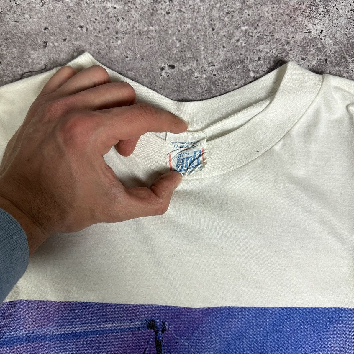 Vintage Vintage 90s rare Gymnastic Gymnast graphic art tee single Size US XL / EU 56 / 4 - 6 Thumbnail
