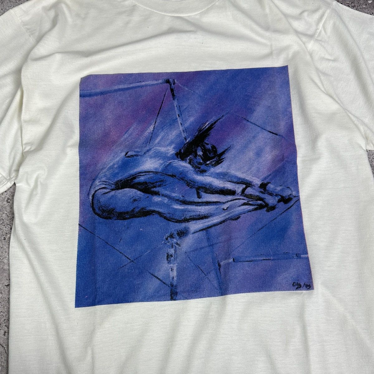 Vintage Vintage 90s rare Gymnastic Gymnast graphic art tee single Size US XL / EU 56 / 4 - 4 Thumbnail