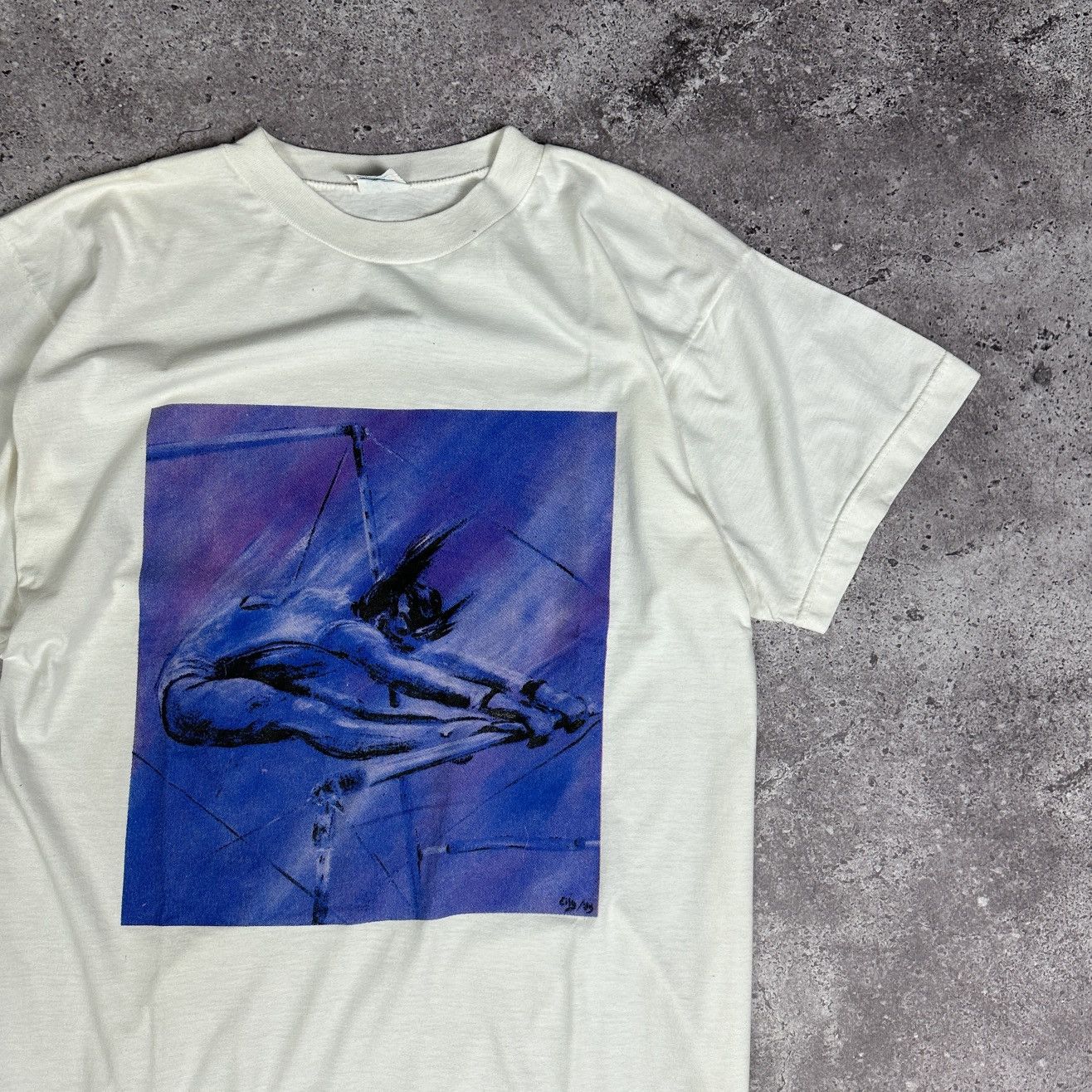 Vintage Vintage 90s rare Gymnastic Gymnast graphic art tee single Size US XL / EU 56 / 4 - 2 Thumbnail