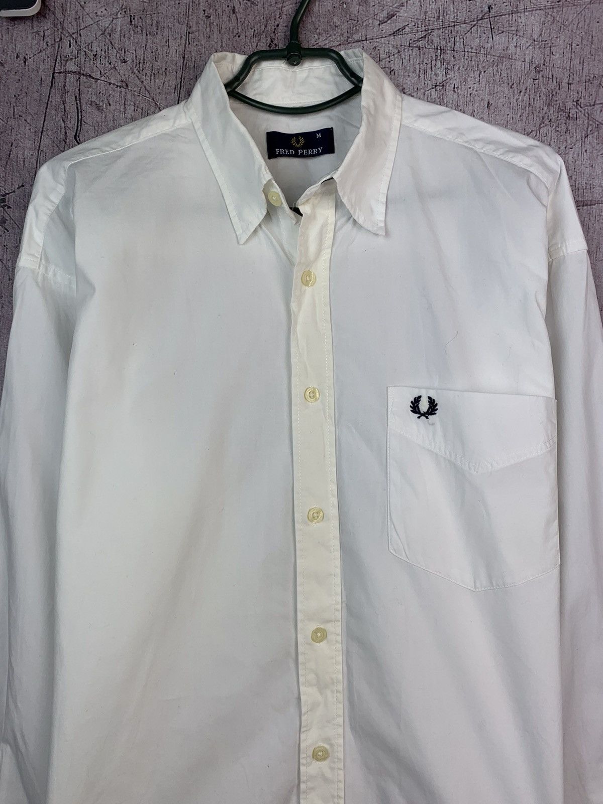 Fred Perry Vintage Fred Perry White Shirt Size US M / EU 48-50 / 2 - 2 Thumbnail