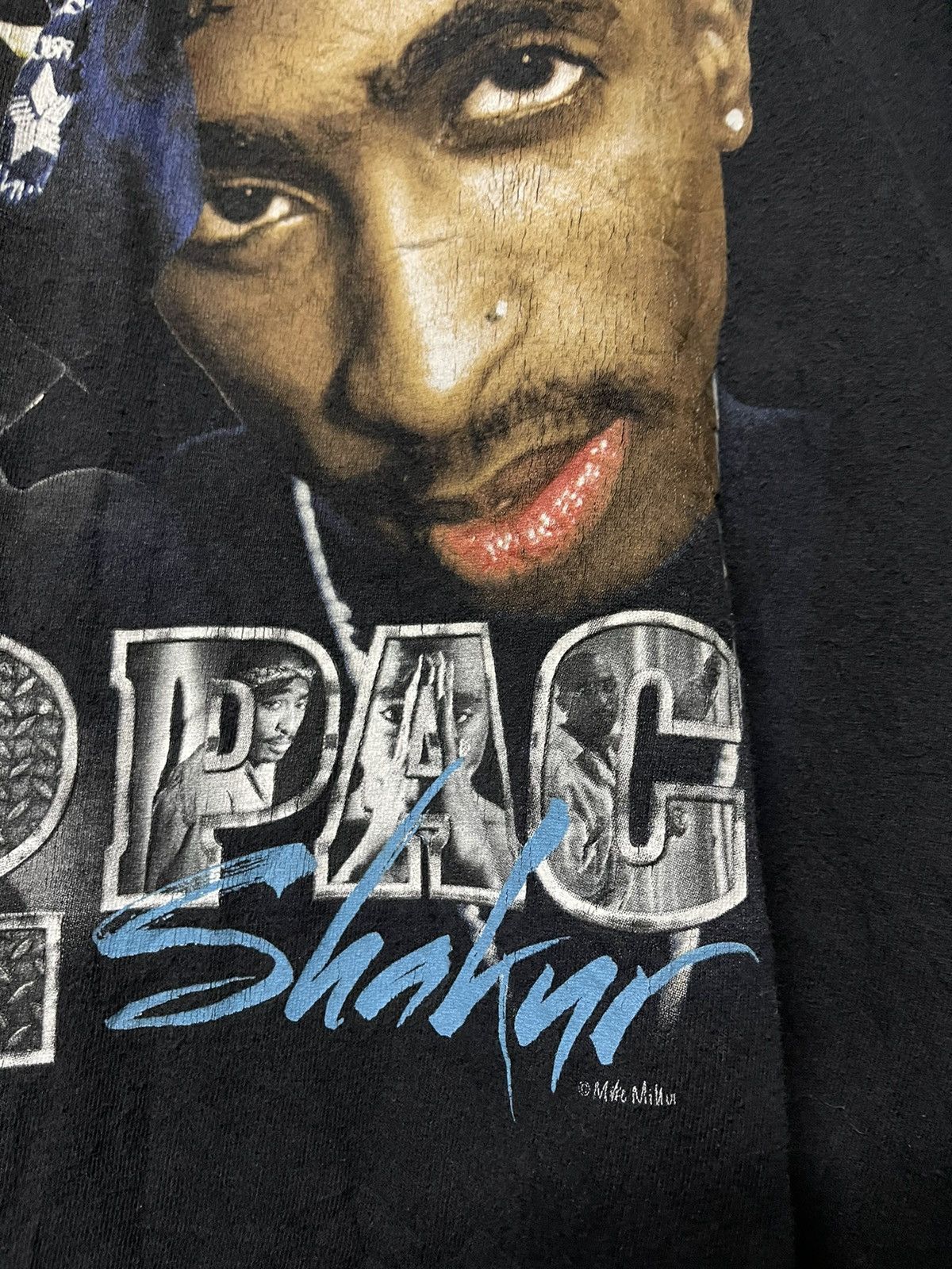 Tupac Shakur By Mike Miller Faded Raptees