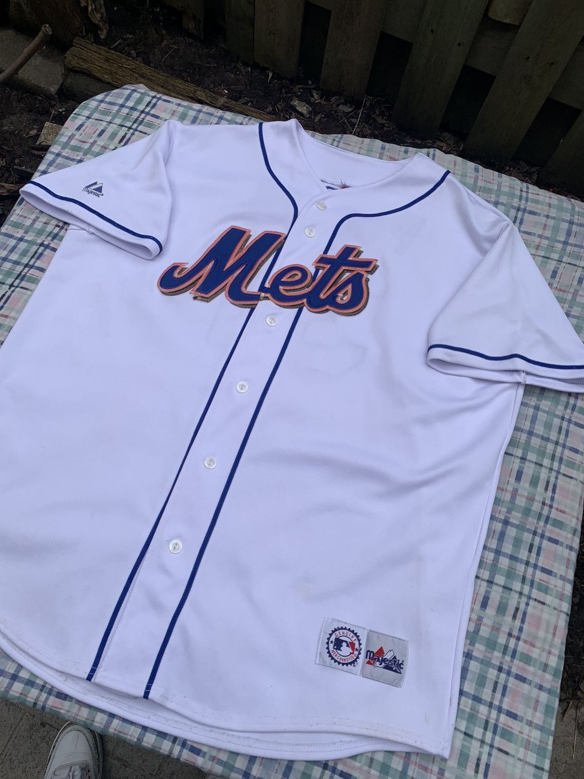 MLB × Majestic Vintage Majestic New York Mets Mike Piazza MLB Jersey Size US XL / EU 56 / 4 - 2 Thumbnail
