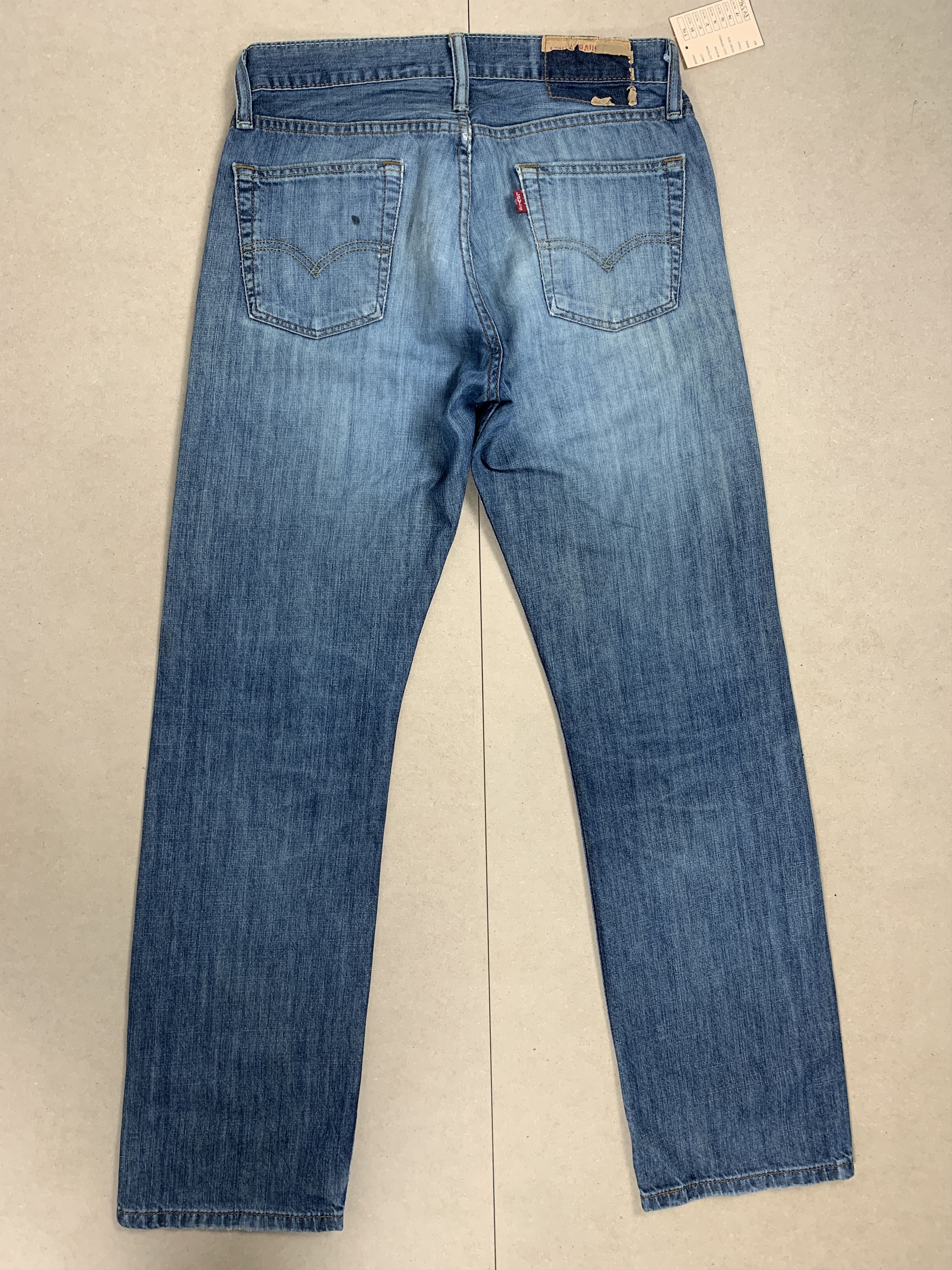 Levi's Vintage Levis 514 Straight Cut Distressed Faded Blue Jeans Size US 30 / EU 46 - 7 Thumbnail