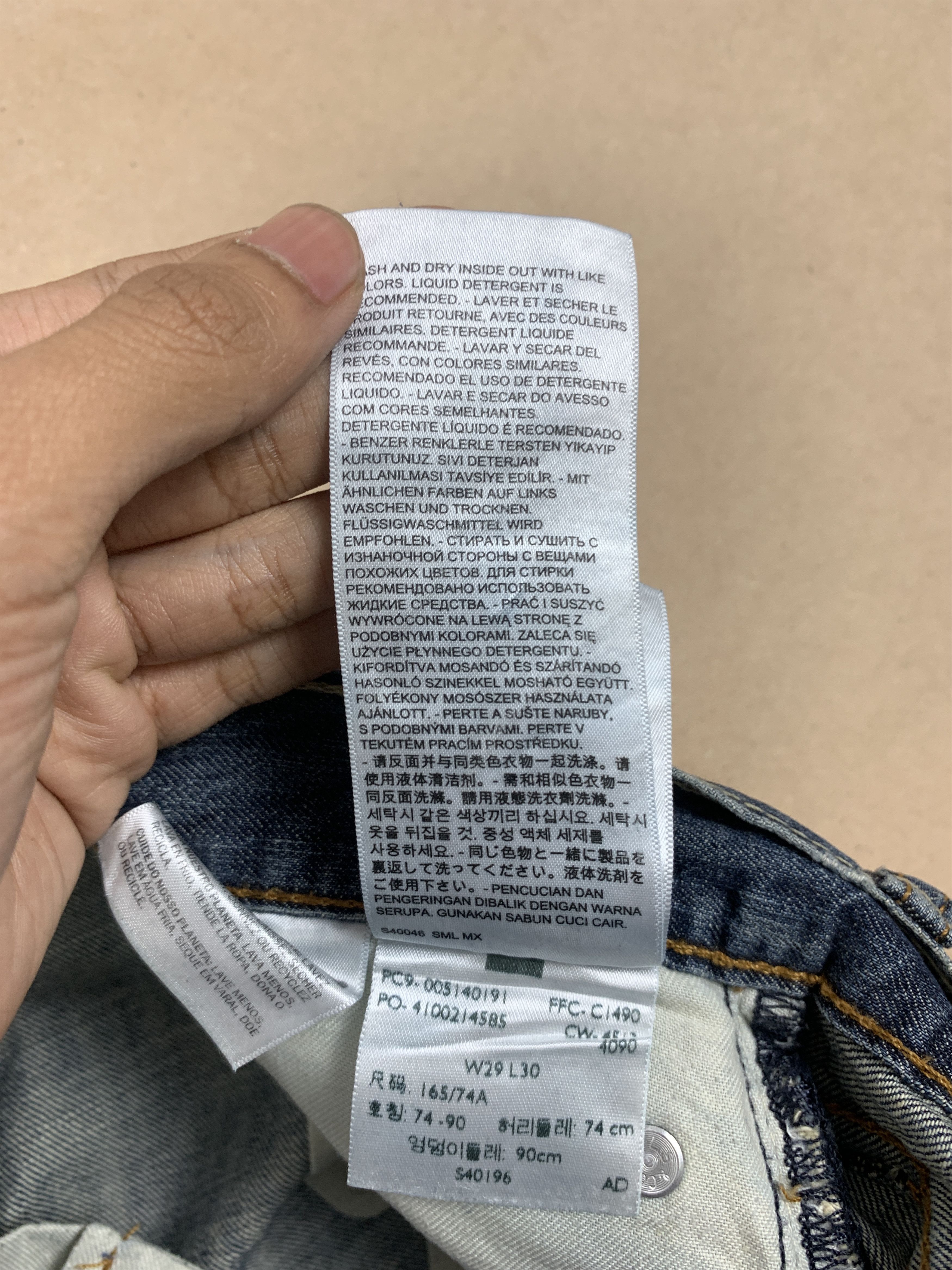 Levi's Vintage Levis 514 Straight Cut Distressed Faded Blue Jeans Size US 30 / EU 46 - 17 Thumbnail