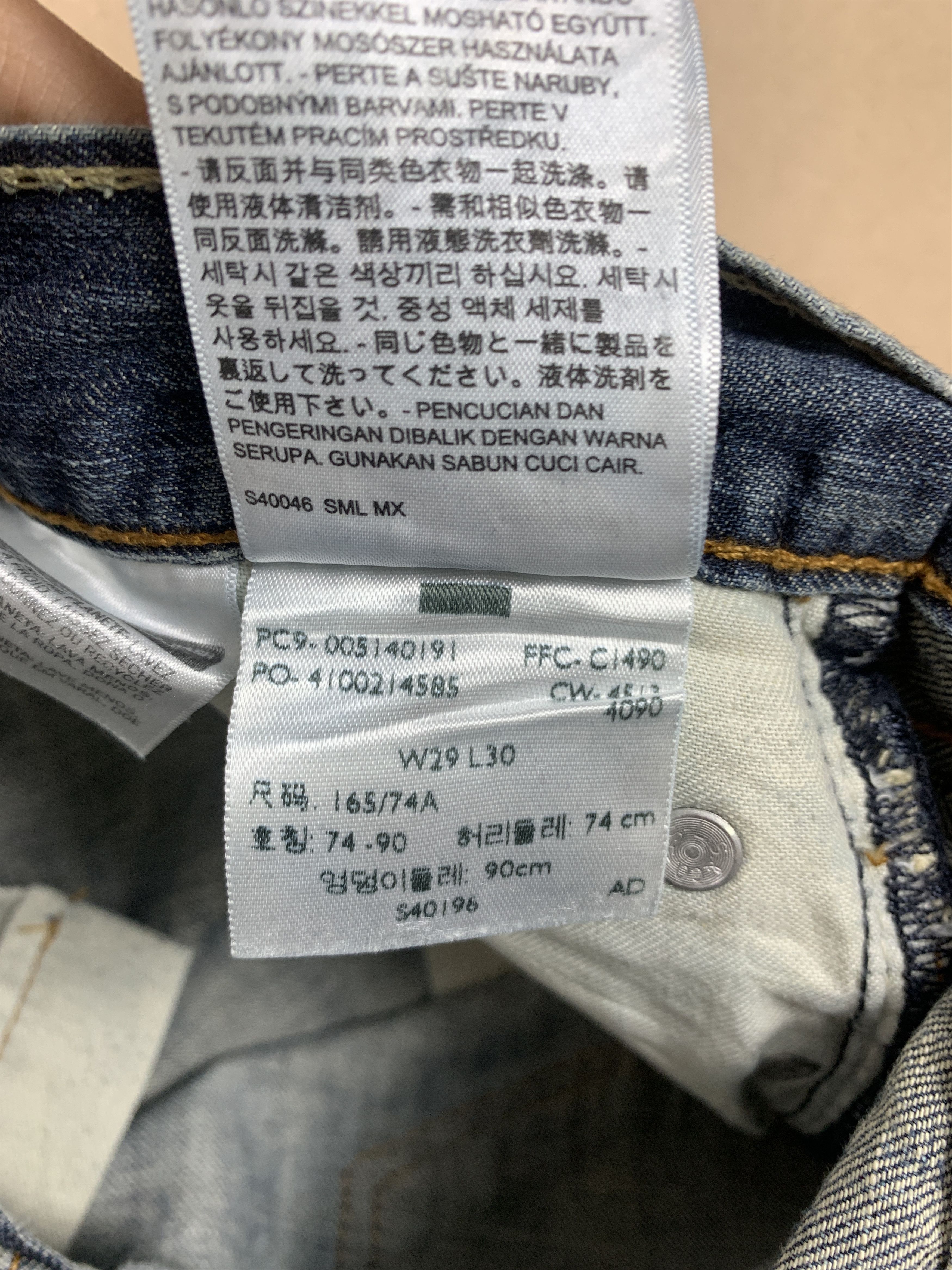 Levi's Vintage Levis 514 Straight Cut Distressed Faded Blue Jeans Size US 30 / EU 46 - 18 Thumbnail