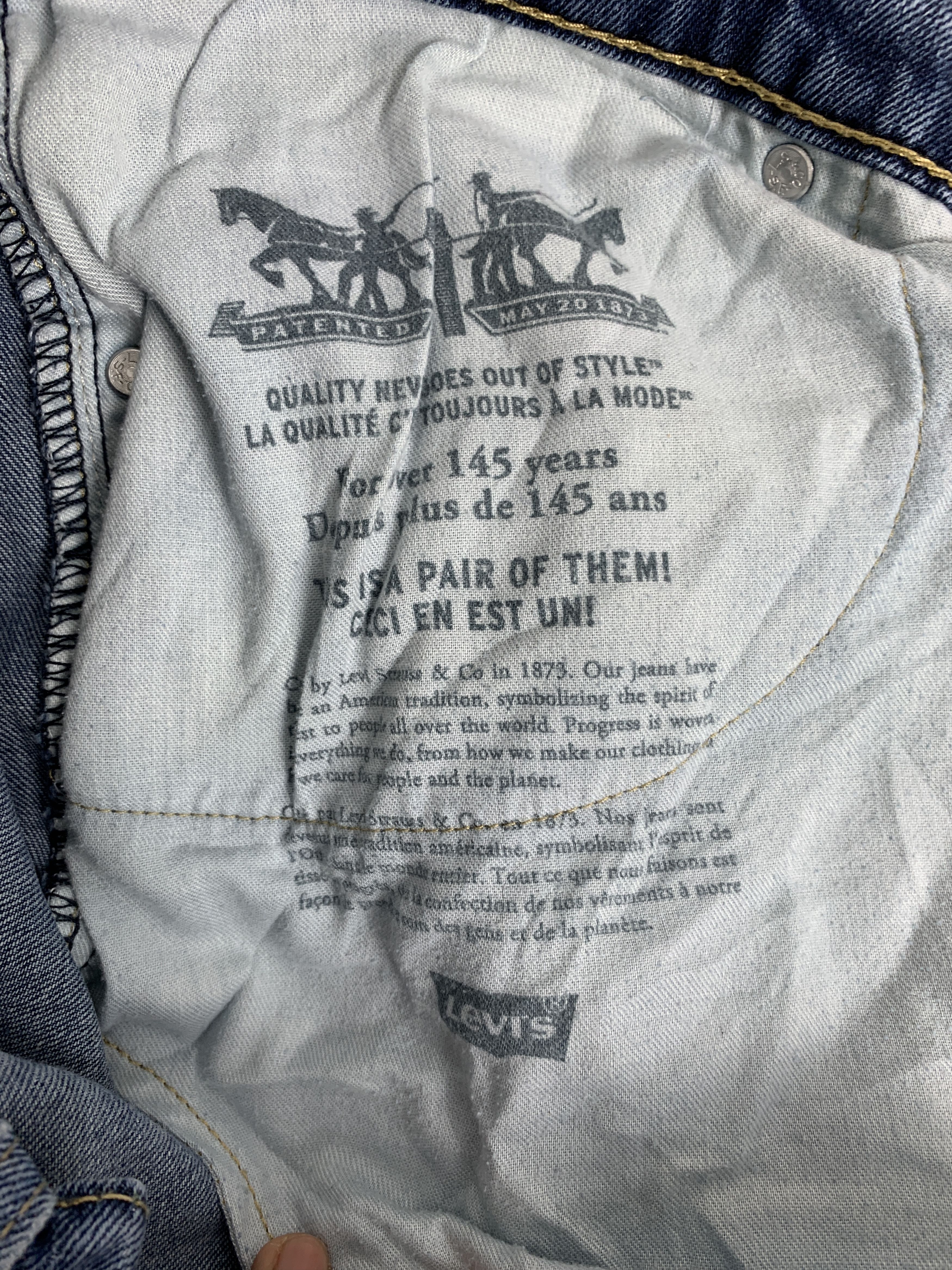 Levi's × Vintage Vintage Levis 541 Straight Cut Faded Blue Jeans Size US 39 - 9 Thumbnail
