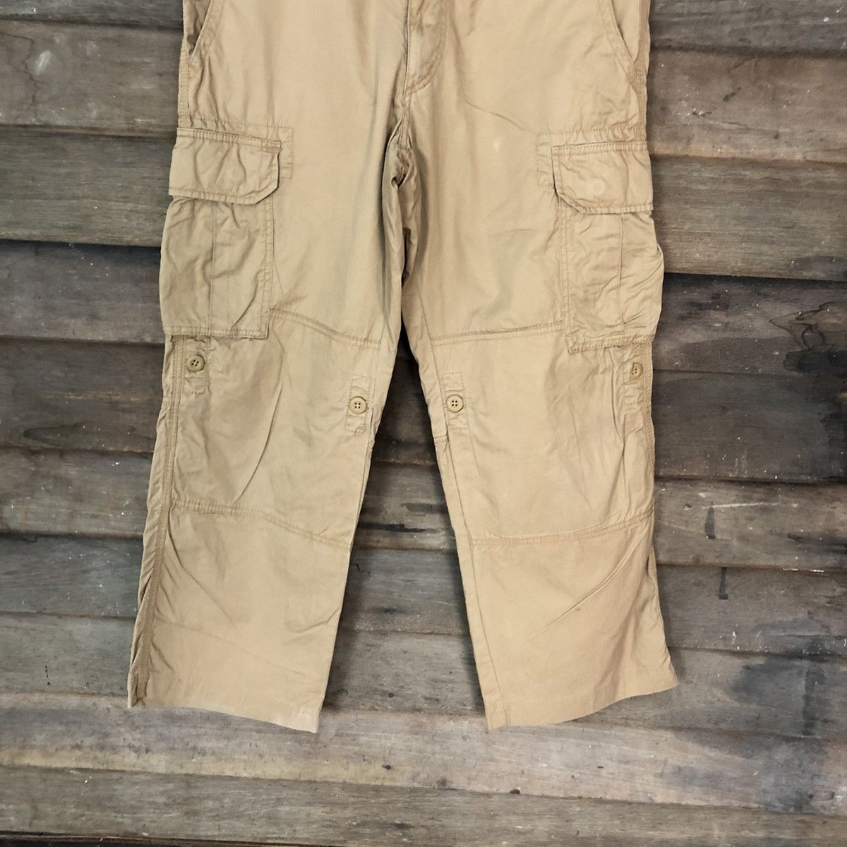 Japanese Brand × Uniqlo Uniqlo Brown multi pocket tactical Cargo Pants #4480 Size US 29 - 3 Thumbnail