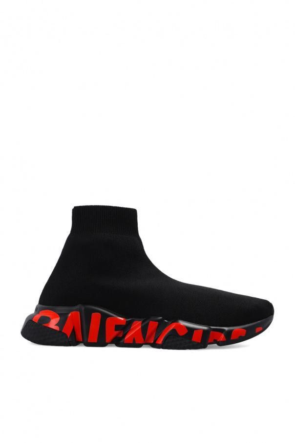 Balenciaga o1s1rm0423 Women s Speed Graffiti Sneakers in Black Grailed