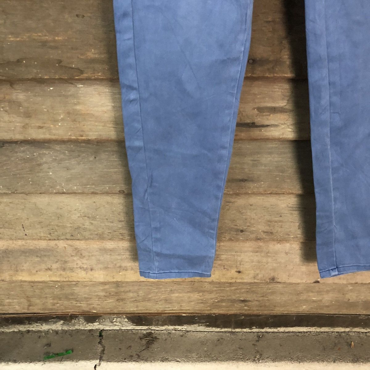 Japanese Brand Placid Wave Blue multi pocket Cargo Pants #3385 Size US 27 - 8 Thumbnail