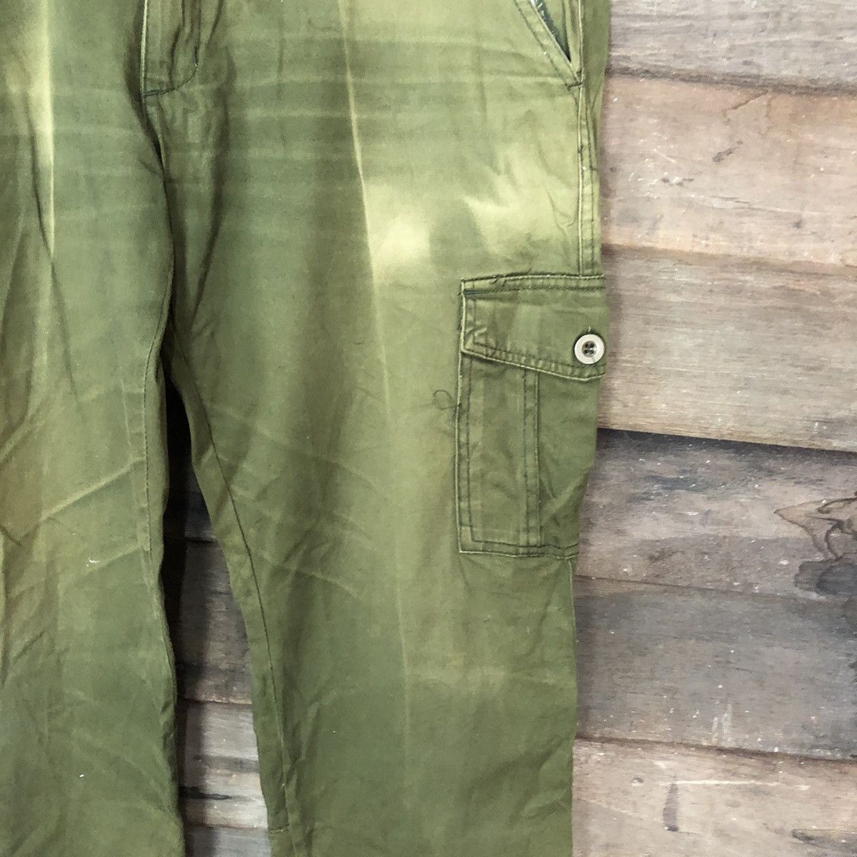 Faded Glory × Japanese Brand Japanese Brand faded Green multipocket Cargo Pants #3785 Size US 32 / EU 48 - 7 Thumbnail