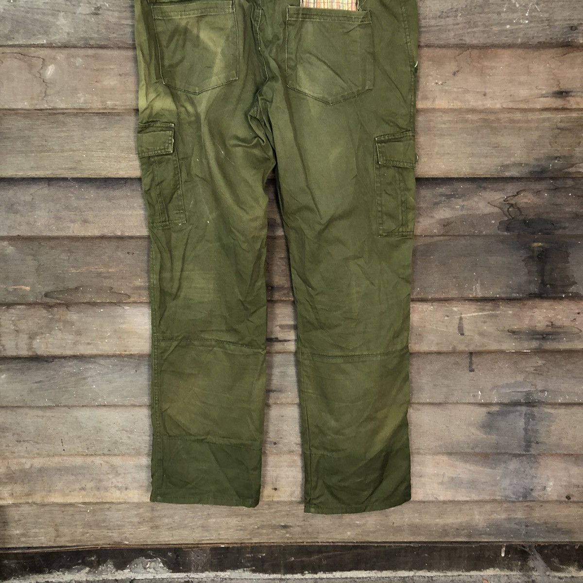 Faded Glory × Japanese Brand Japanese Brand faded Green multipocket Cargo Pants #3785 Size US 32 / EU 48 - 13 Thumbnail