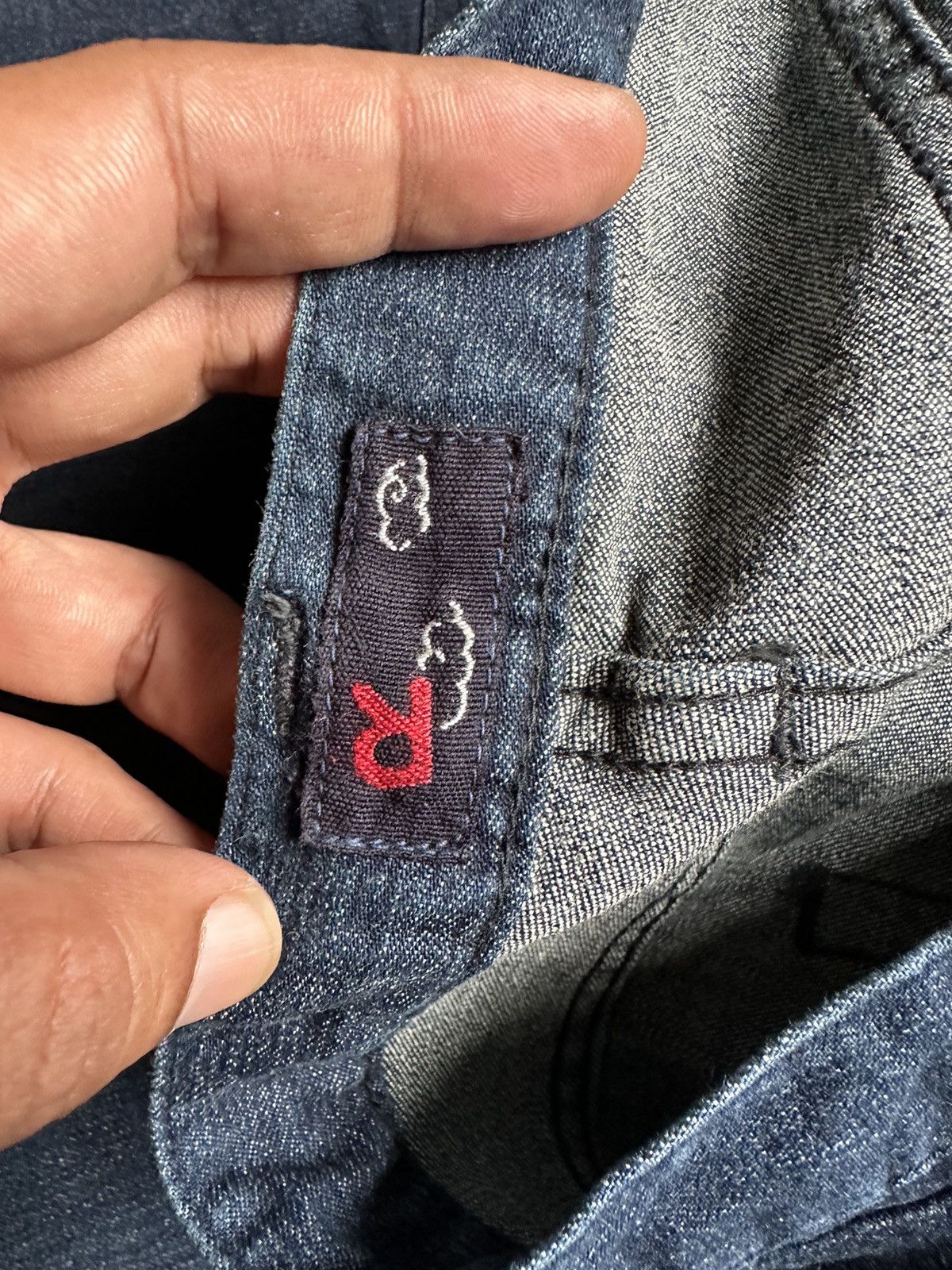 45rpm 00's R by 45rpm Japan indigo dyed slim jeans Size US 32 / EU 48 - 11 Thumbnail