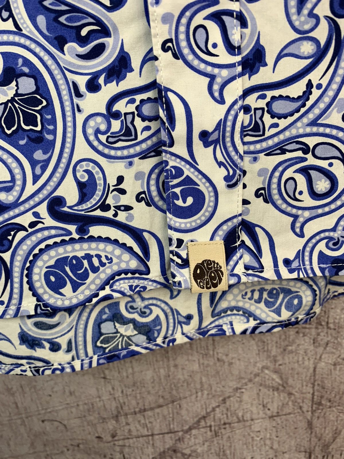 Pretty Green Pretty Green Mens Long Sleeve Paisley Shirt Size US M / EU 48-50 / 2 - 4 Thumbnail