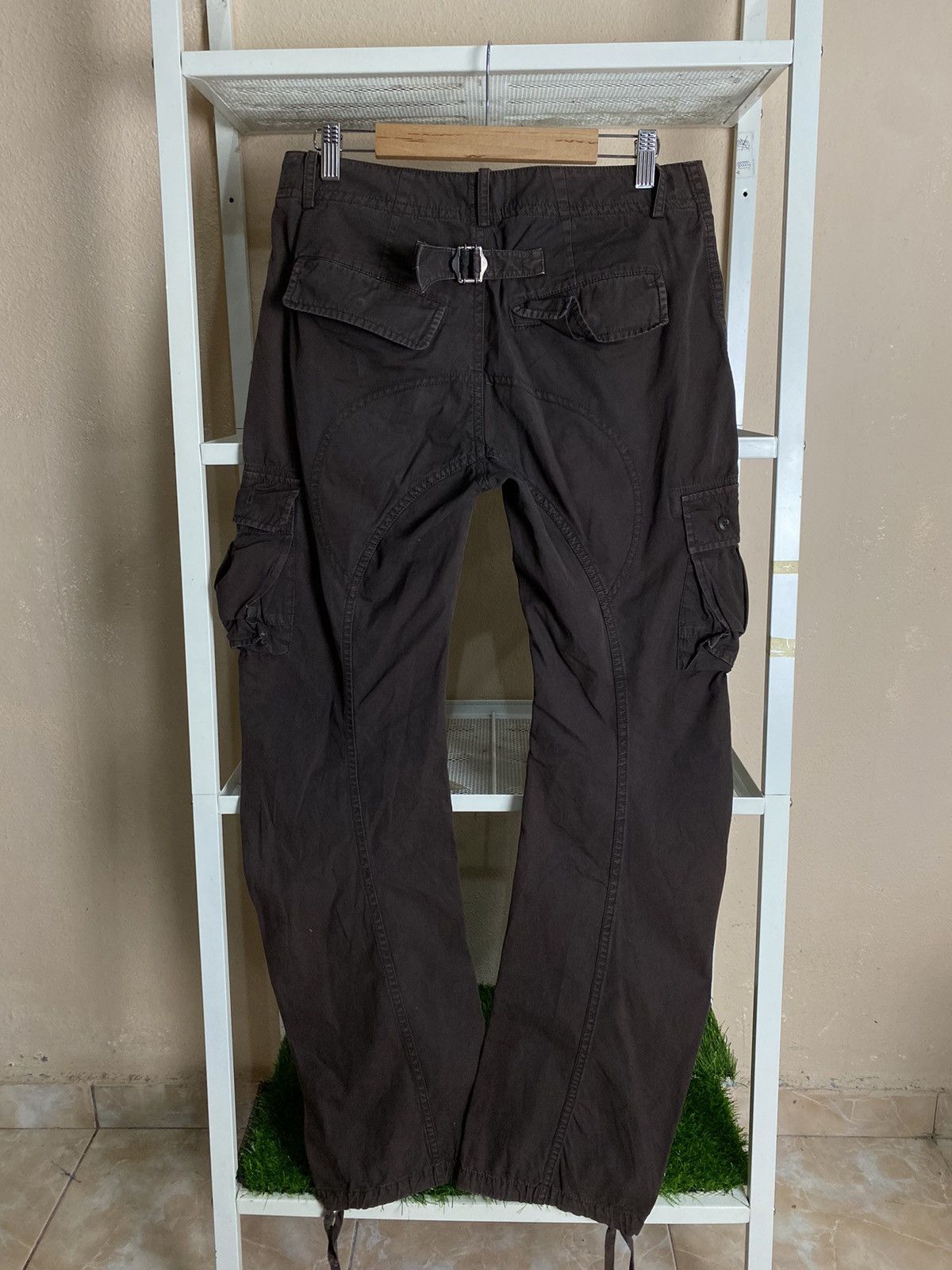 Designer × Katharine Hamnett London × Vintage Vintage Hamnett Cargo Buckle Pant NICE DESIGN ❗️ Size US 31 - 10 Thumbnail