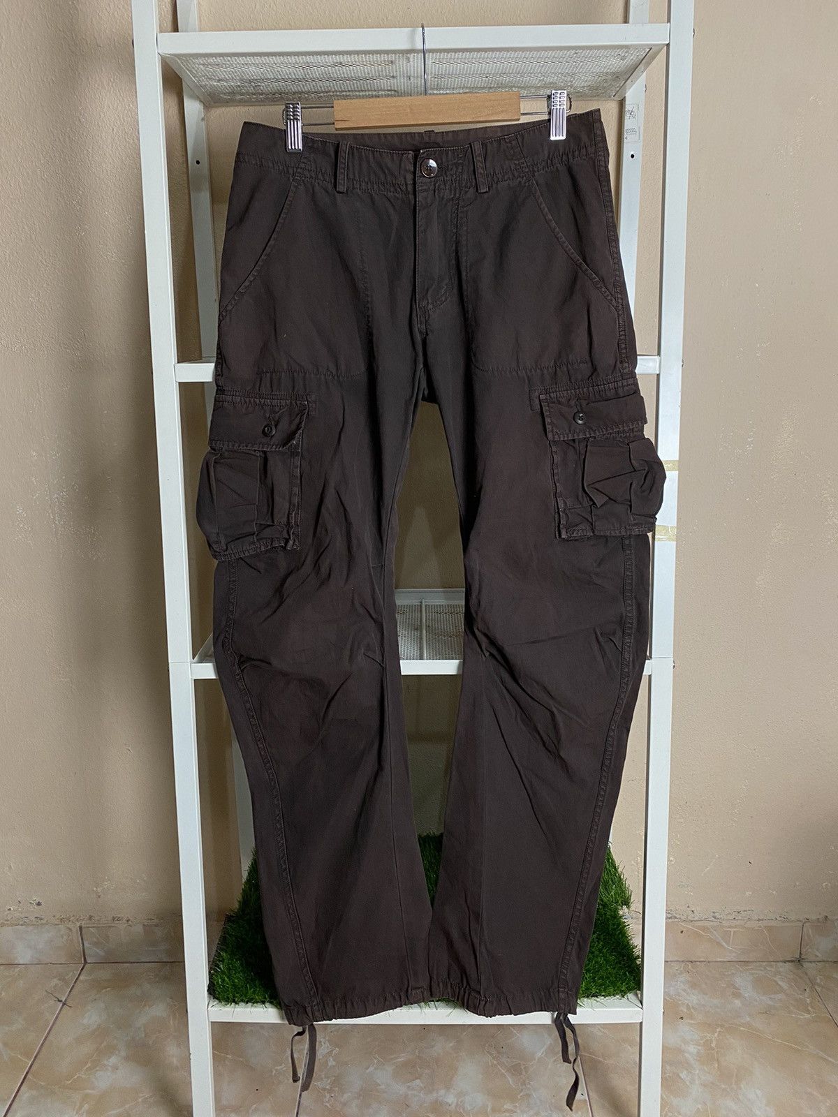 Designer × Katharine Hamnett London × Vintage Vintage Hamnett Cargo Buckle Pant NICE DESIGN ❗️ Size US 31 - 3 Thumbnail