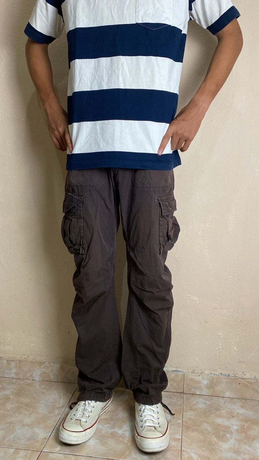 Designer × Katharine Hamnett London × Vintage Vintage Hamnett Cargo Buckle Pant NICE DESIGN ❗️ Size US 31 - 2 Thumbnail