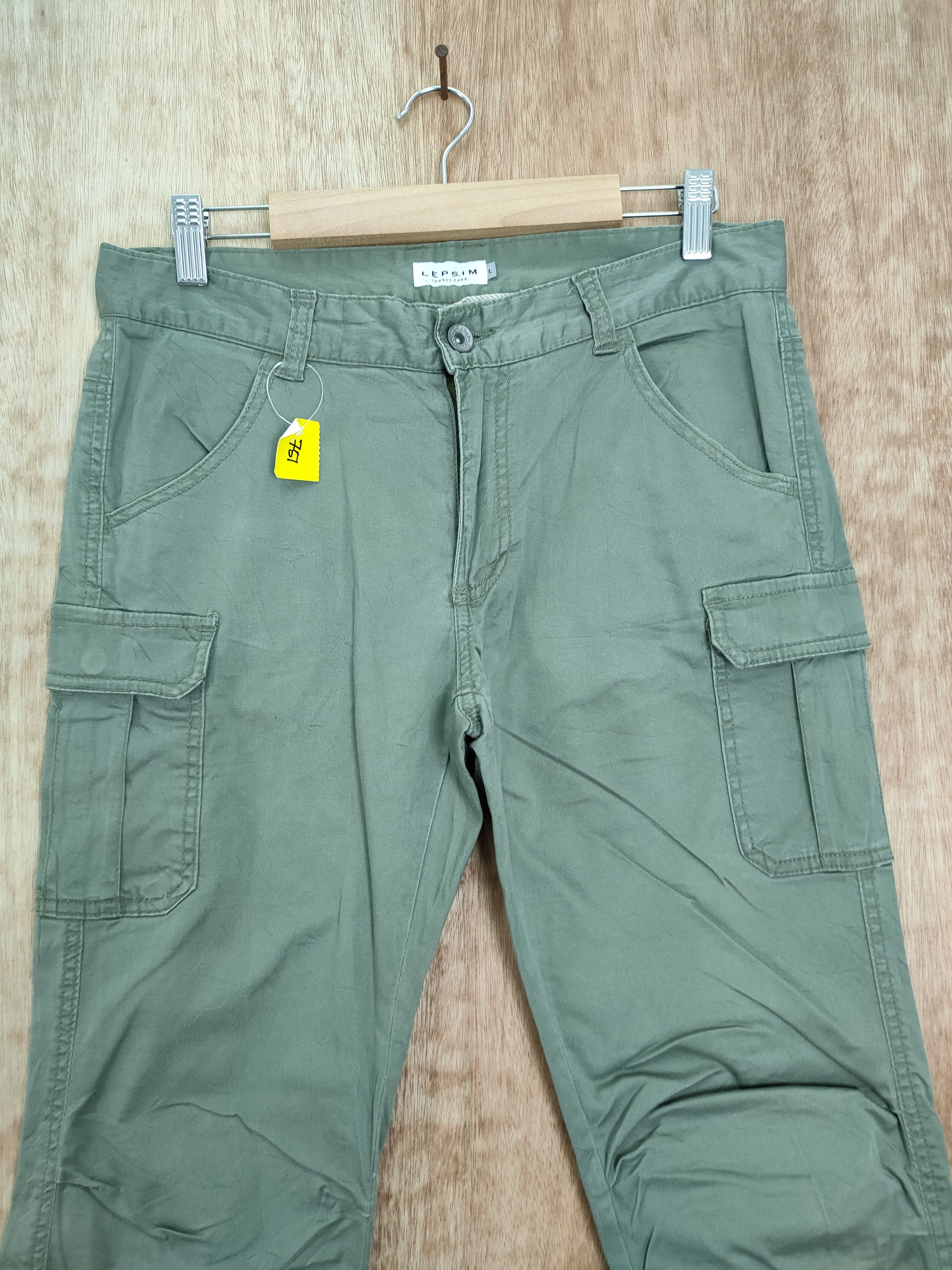 Japanese Brand DLL Lepsim green tactical multipocket cargo pants #751 Size US 31 - 3 Thumbnail