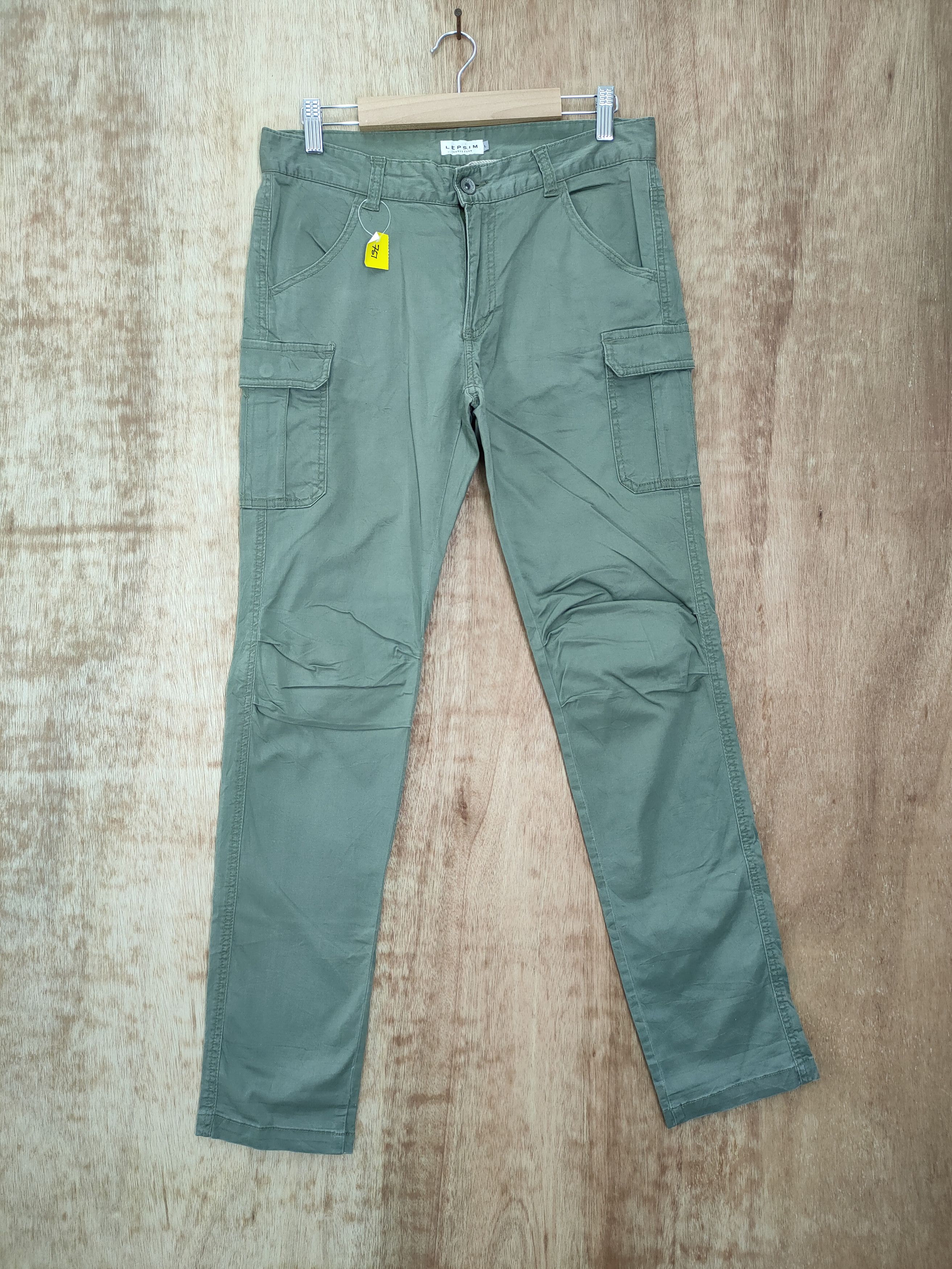 Japanese Brand DLL Lepsim green tactical multipocket cargo pants #751 Size US 31 - 1 Thumbnail