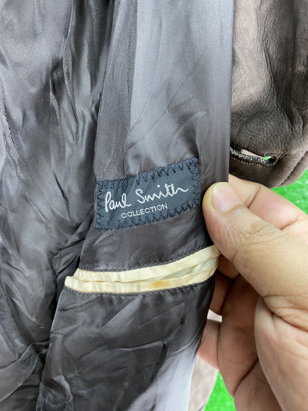 Paul Smith × Vintage Vintage Paul Smith Pu Leather Sun Faded Jacket Size US M / EU 48-50 / 2 - 3 Thumbnail