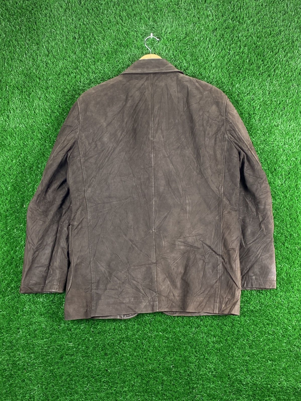 Paul Smith × Vintage Vintage Paul Smith Pu Leather Sun Faded Jacket Size US M / EU 48-50 / 2 - 2 Thumbnail