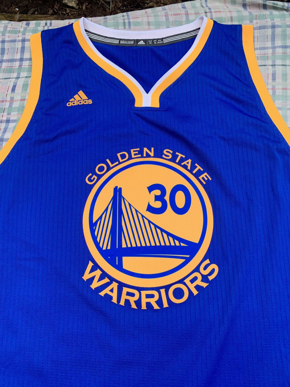 Adidas × NBA Adidas Golden State Warriors Stephen Curry NBA Jersey Size US XXL / EU 58 / 5 - 4 Thumbnail