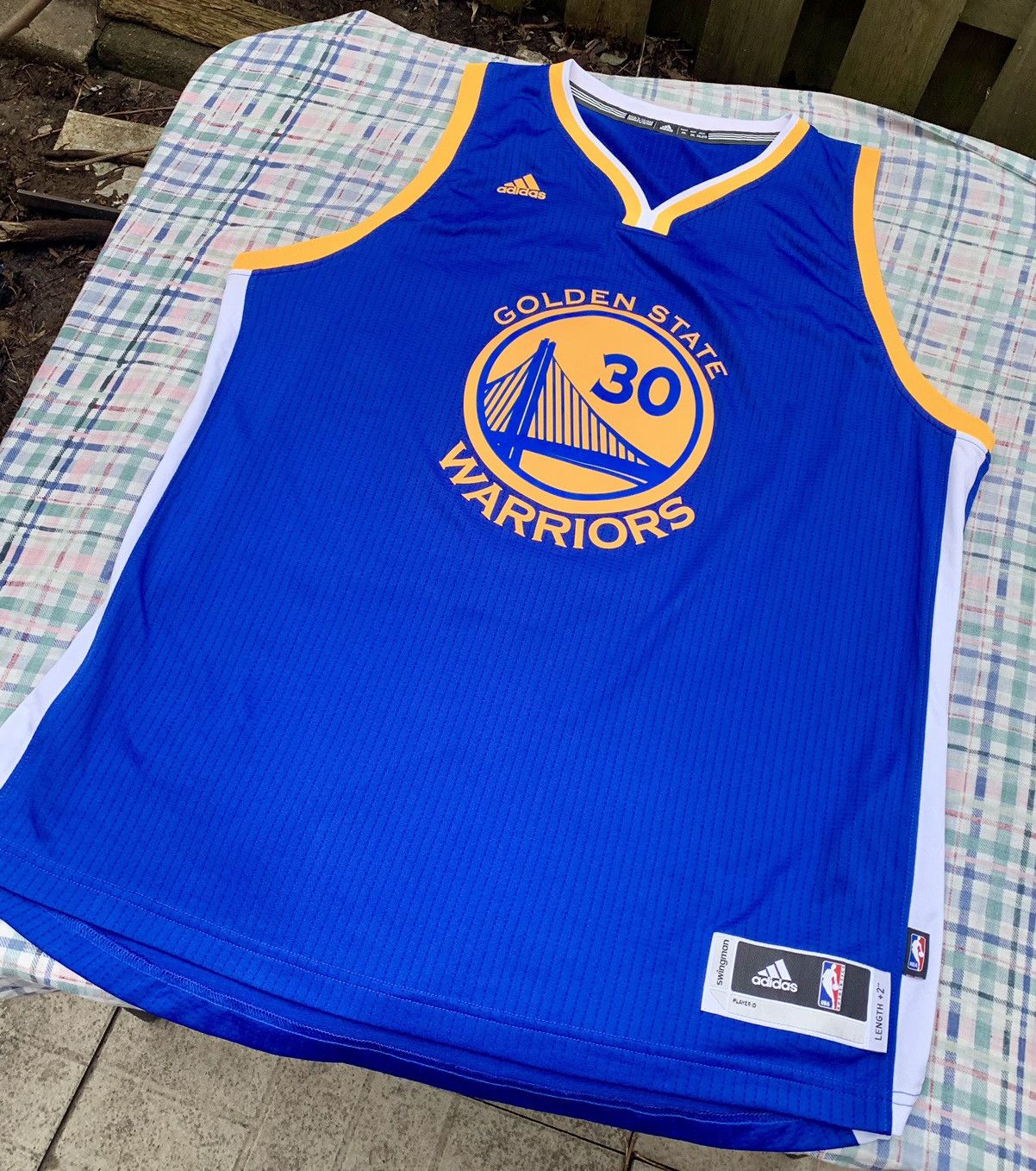 Adidas × NBA Adidas Golden State Warriors Stephen Curry NBA Jersey Size US XXL / EU 58 / 5 - 7 Thumbnail