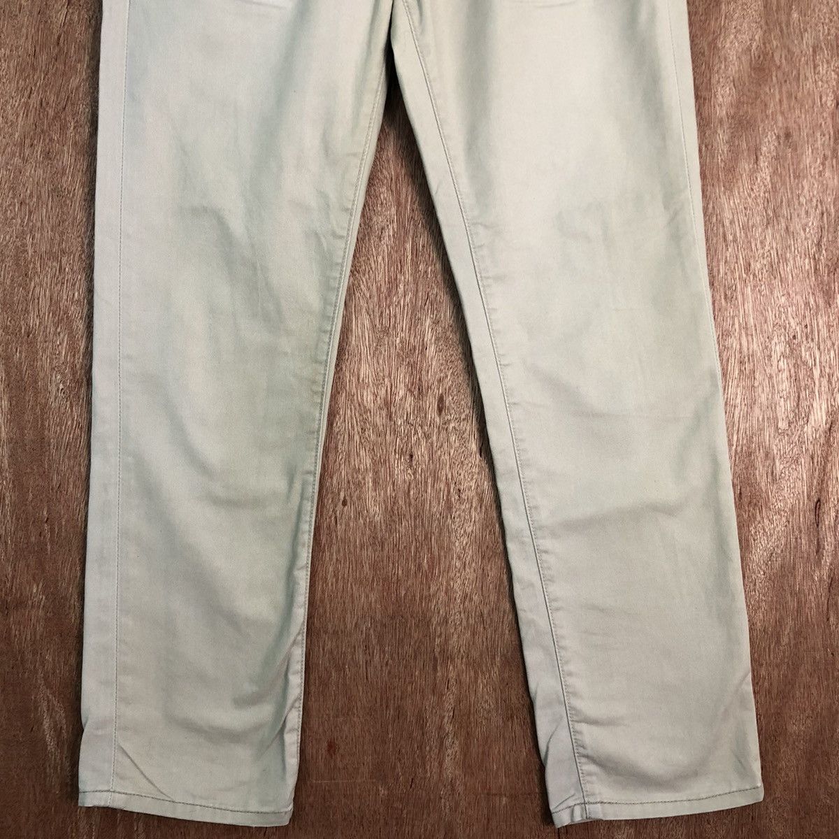 Levi's DLL Levis Strauss Cream distressed denim Pants #c196 Size US 30 / EU 46 - 3 Thumbnail