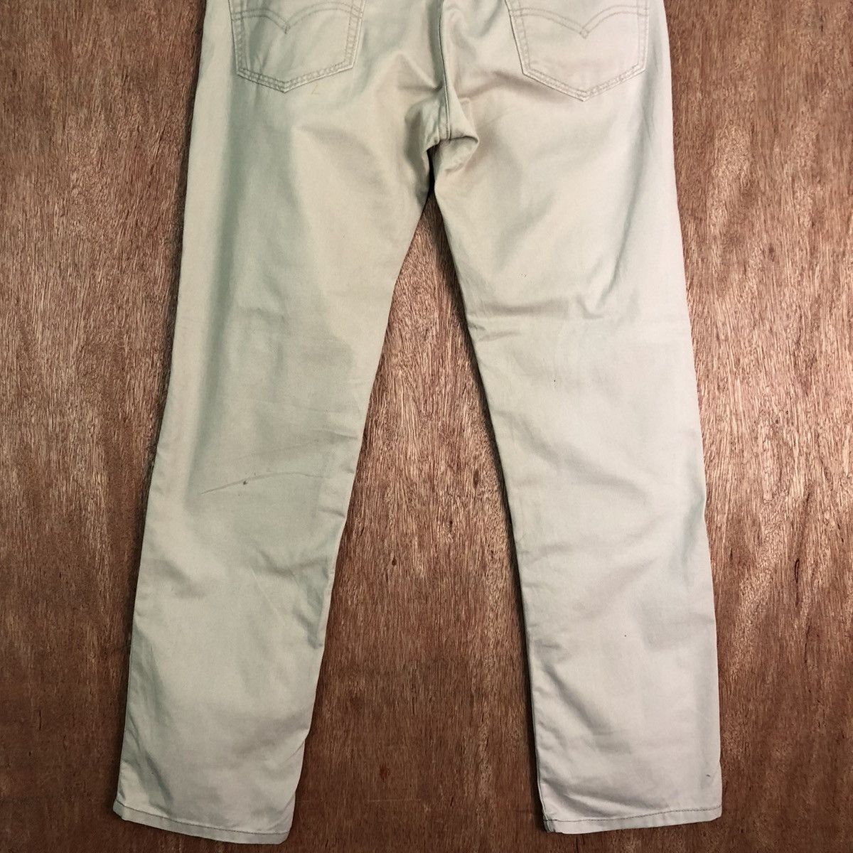Levi's DLL Levis Strauss Cream distressed denim Pants #c196 Size US 30 / EU 46 - 8 Thumbnail