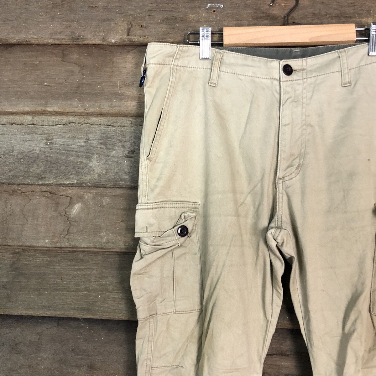 Japanese Brand DLL Japan Brown Mutltipocket Cargo Pants #c696 Size US 32 / EU 48 - 5 Thumbnail