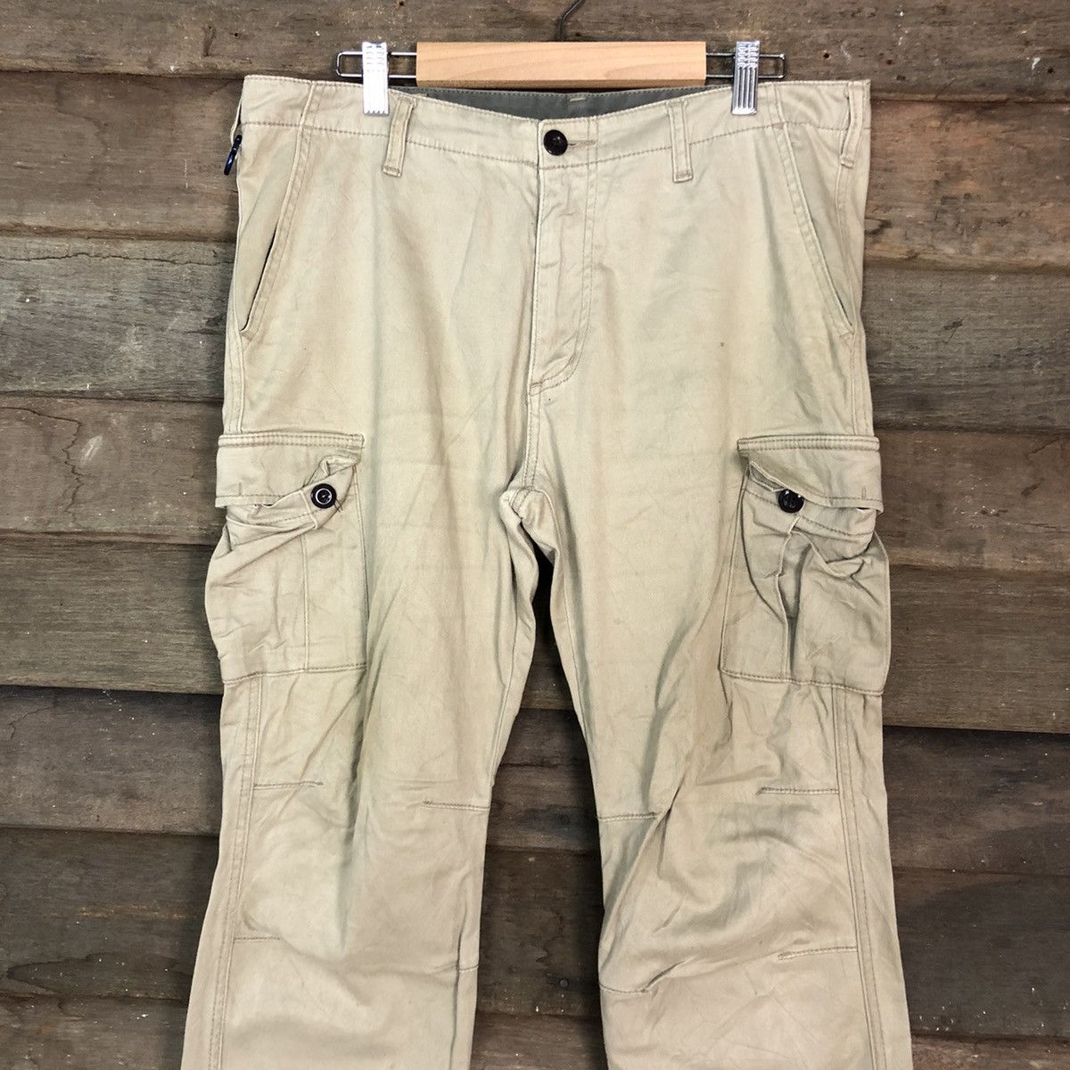 Japanese Brand DLL Japan Brown Mutltipocket Cargo Pants #c696 Size US 32 / EU 48 - 2 Thumbnail