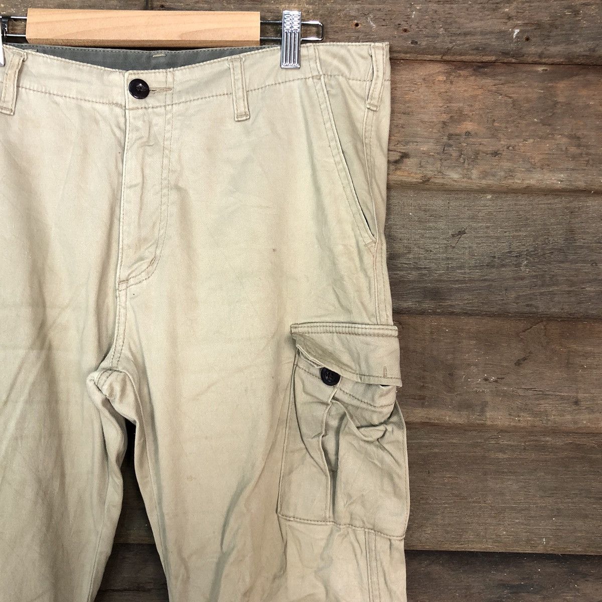 Japanese Brand DLL Japan Brown Mutltipocket Cargo Pants #c696 Size US 32 / EU 48 - 4 Thumbnail