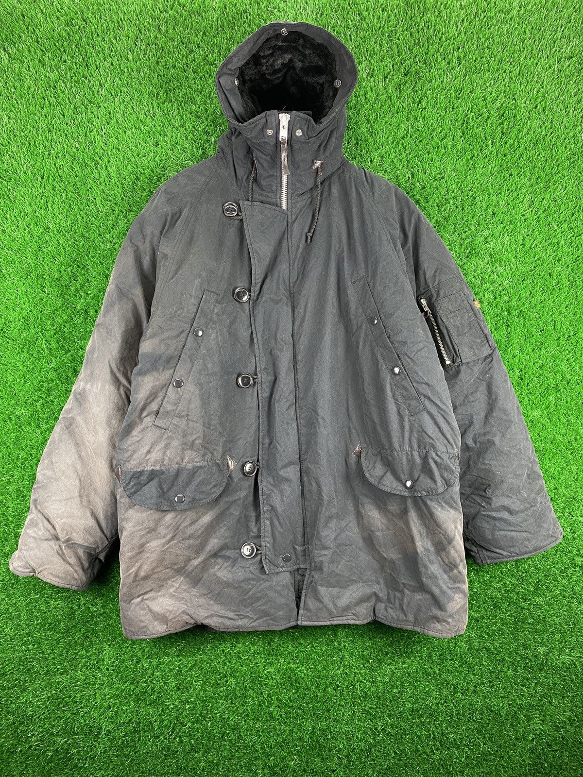 Vintage Alpha Industries Sun Faded Multipocket Parka Jacket