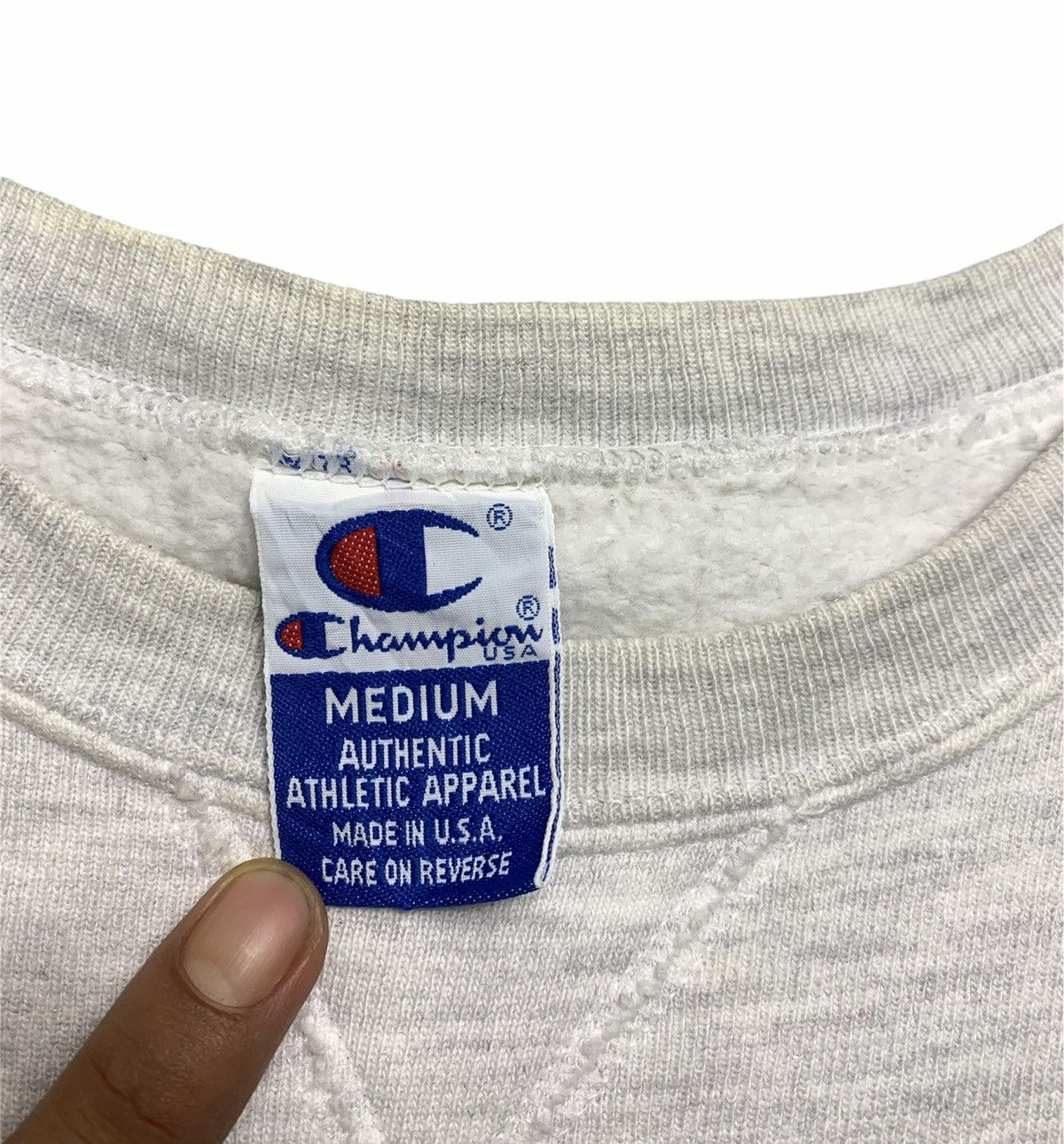 Champion × Vintage Vintage 90s Champion Spellout Logo Crewneck Sweatshirt Size US M / EU 48-50 / 2 - 6 Thumbnail