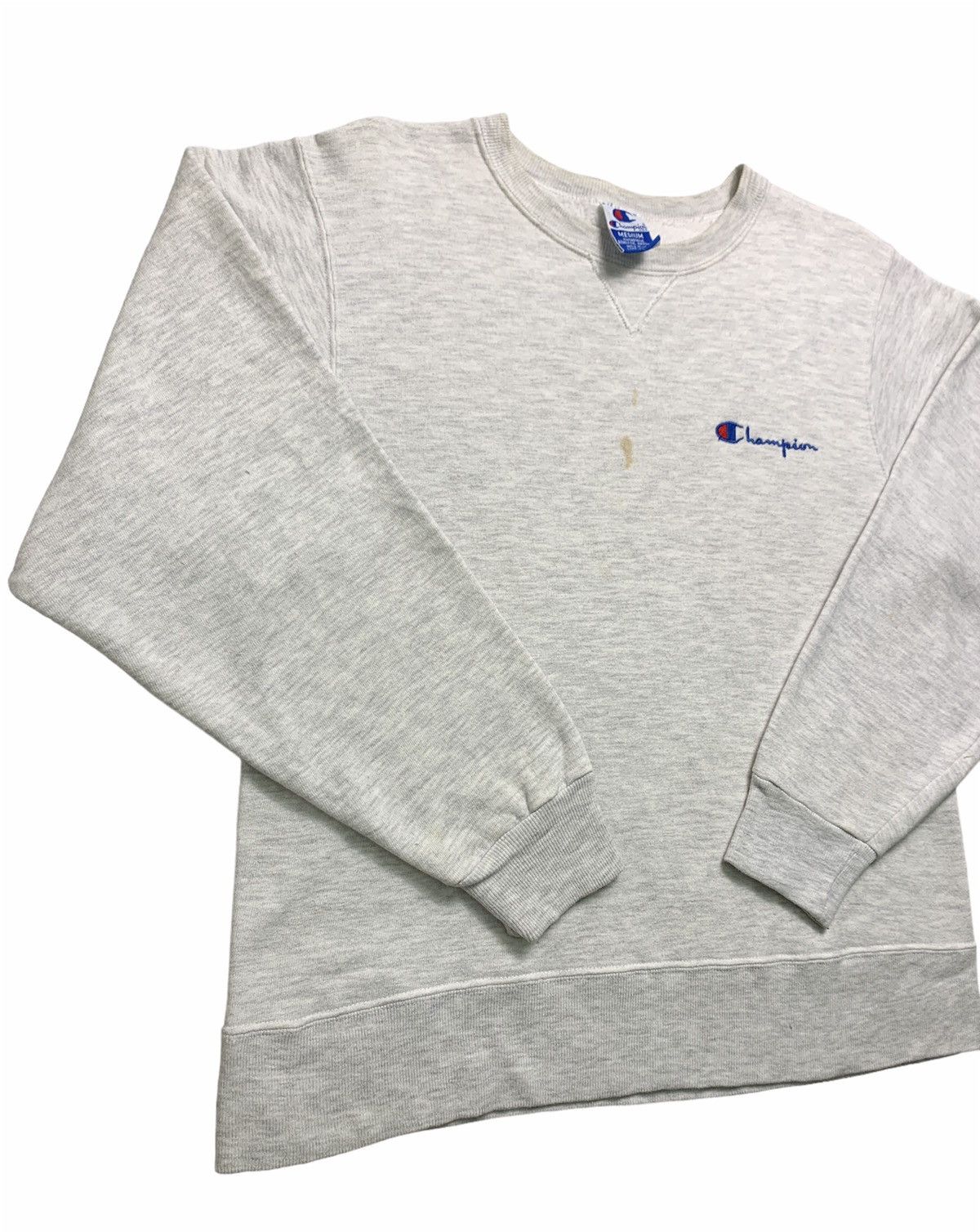 Champion × Vintage Vintage 90s Champion Spellout Logo Crewneck Sweatshirt Size US M / EU 48-50 / 2 - 2 Thumbnail