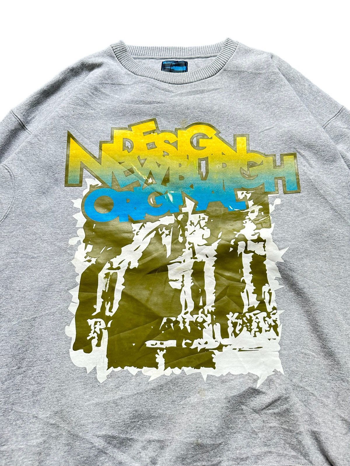 Japanese Brand 00’s NEWBURGH graphics sweatshirt Size US XL / EU 56 / 4 - 1 Thumbnail