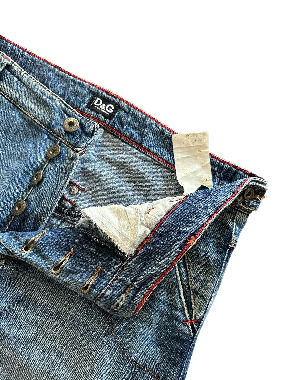 Dolce & Gabbana 2006 A/W Dolce & Gabbana loose straight denim Size US 33 - 5 Thumbnail