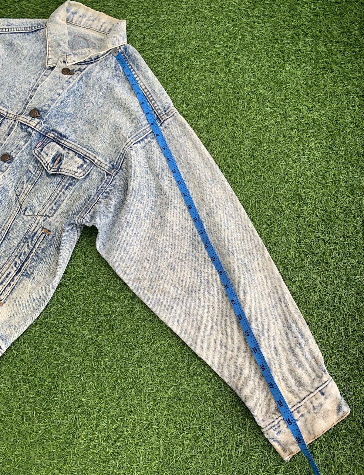 Levi's × Levi's Vintage Clothing × Vintage Vintage Levis USA Blue Acid Stone Wash Trucker Denim Jacket Size US M / EU 48-50 / 2 - 23 Thumbnail
