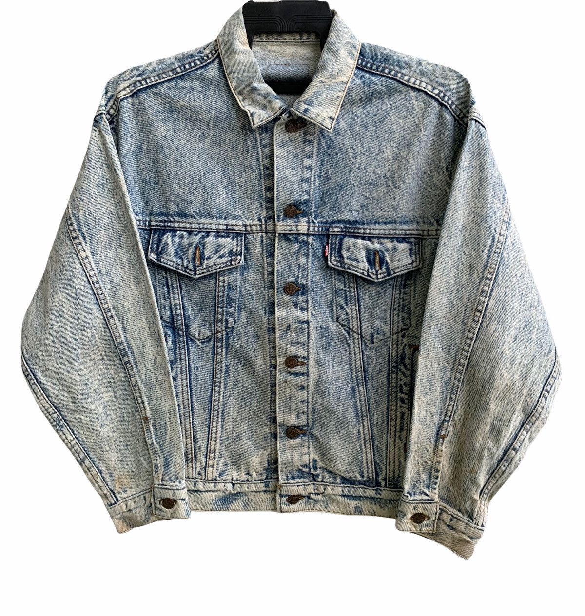 Levi's × Levi's Vintage Clothing × Vintage Vintage Levis USA Blue Acid Stone Wash Trucker Denim Jacket Size US M / EU 48-50 / 2 - 1 Thumbnail