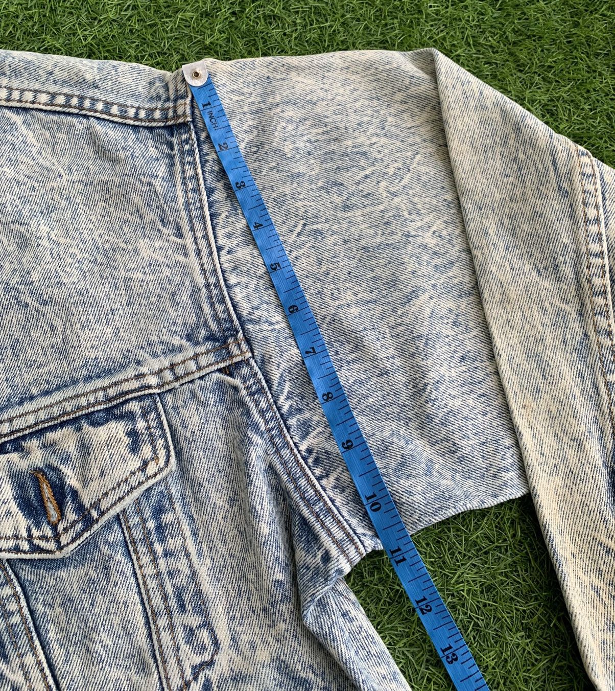 Levi's × Levi's Vintage Clothing × Vintage Vintage Levis USA Blue Acid Stone Wash Trucker Denim Jacket Size US M / EU 48-50 / 2 - 22 Thumbnail