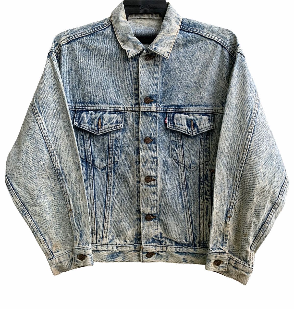 Levi's × Levi's Vintage Clothing × Vintage Vintage Levis USA Blue Acid Stone Wash Trucker Denim Jacket Size US M / EU 48-50 / 2 - 4 Thumbnail