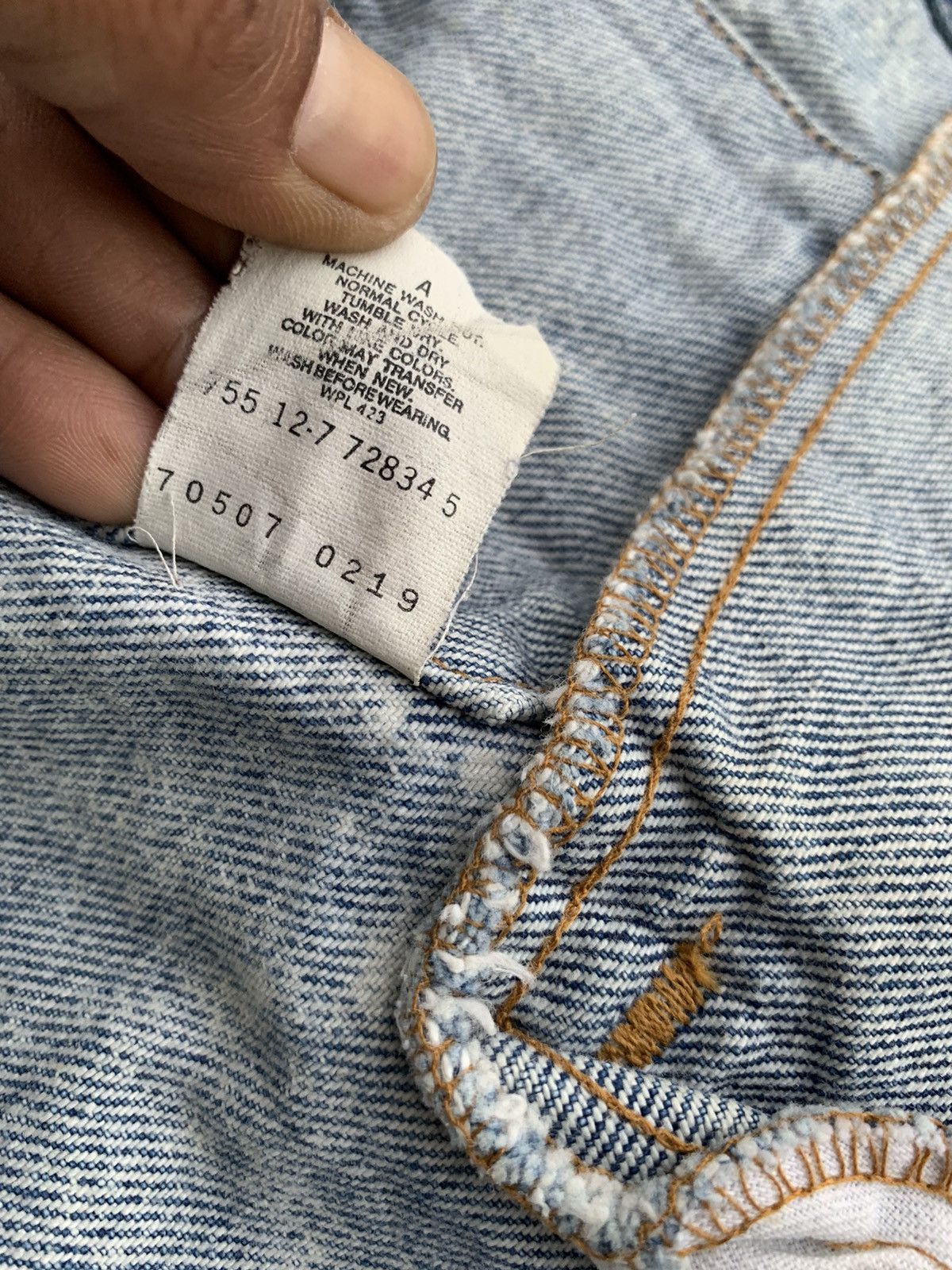 Levi's × Levi's Vintage Clothing × Vintage Vintage Levis USA Blue Acid Stone Wash Trucker Denim Jacket Size US M / EU 48-50 / 2 - 18 Thumbnail